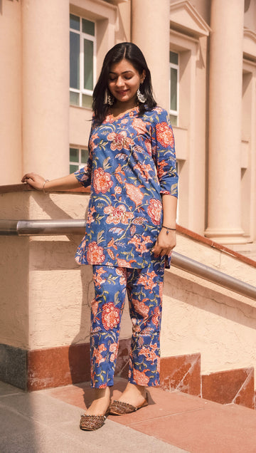 Blue Tangerine Coord Set