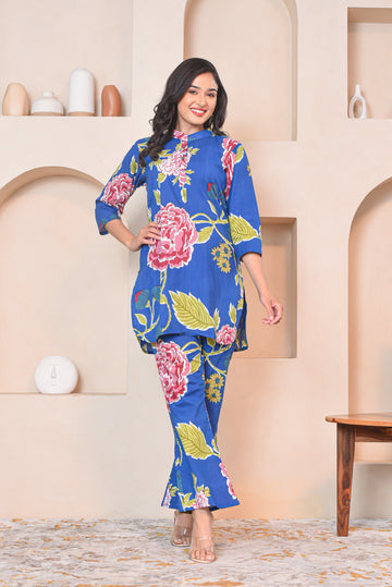 Indigo Bloom Coord Set
