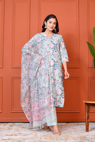 Blue Breeze Kurta Dupatta Suit Set