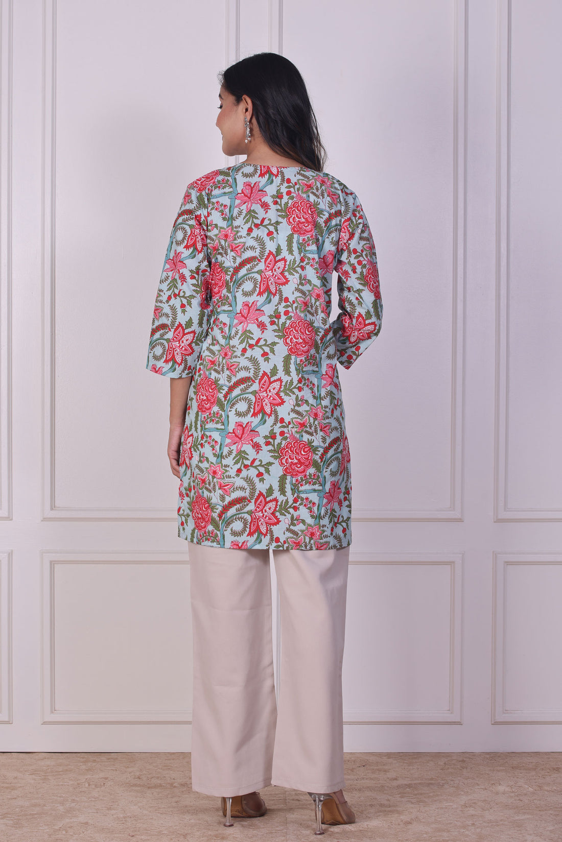 Multicolor Vasant Short Kurti