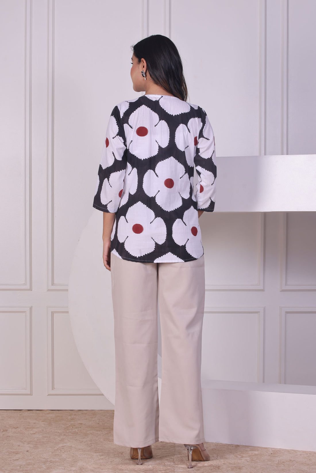 Black Botanics Short Kurti