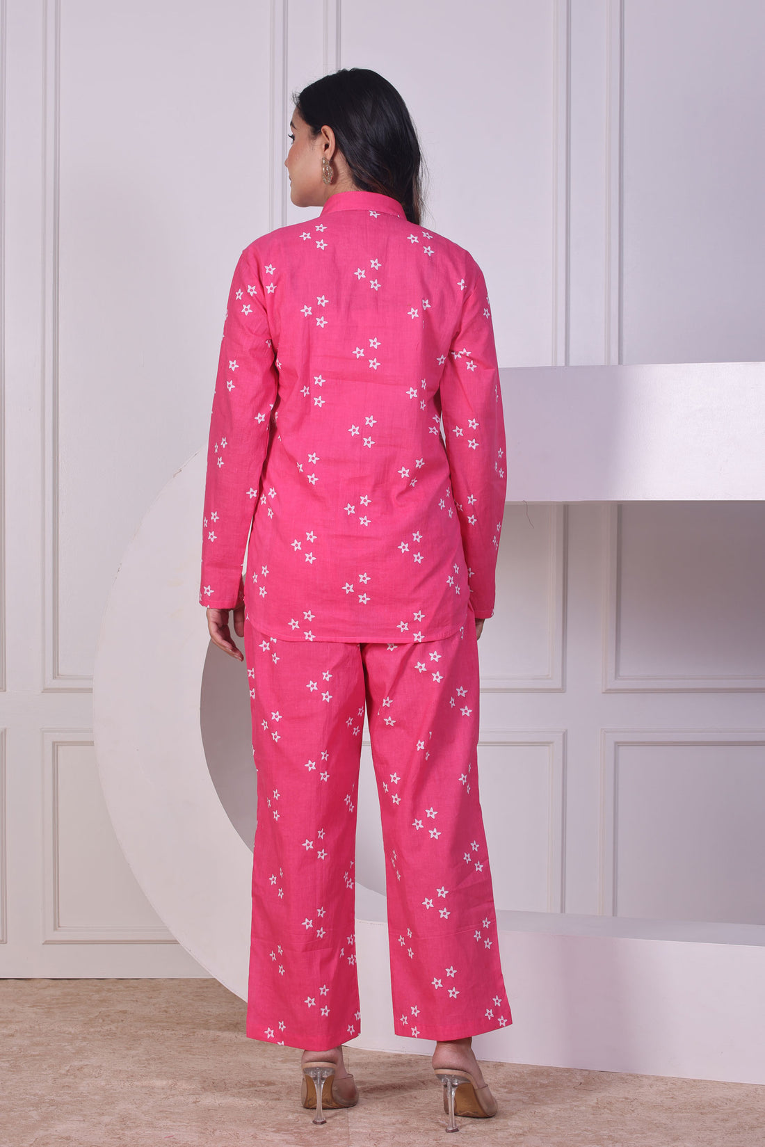 Pink Starry Coord Set