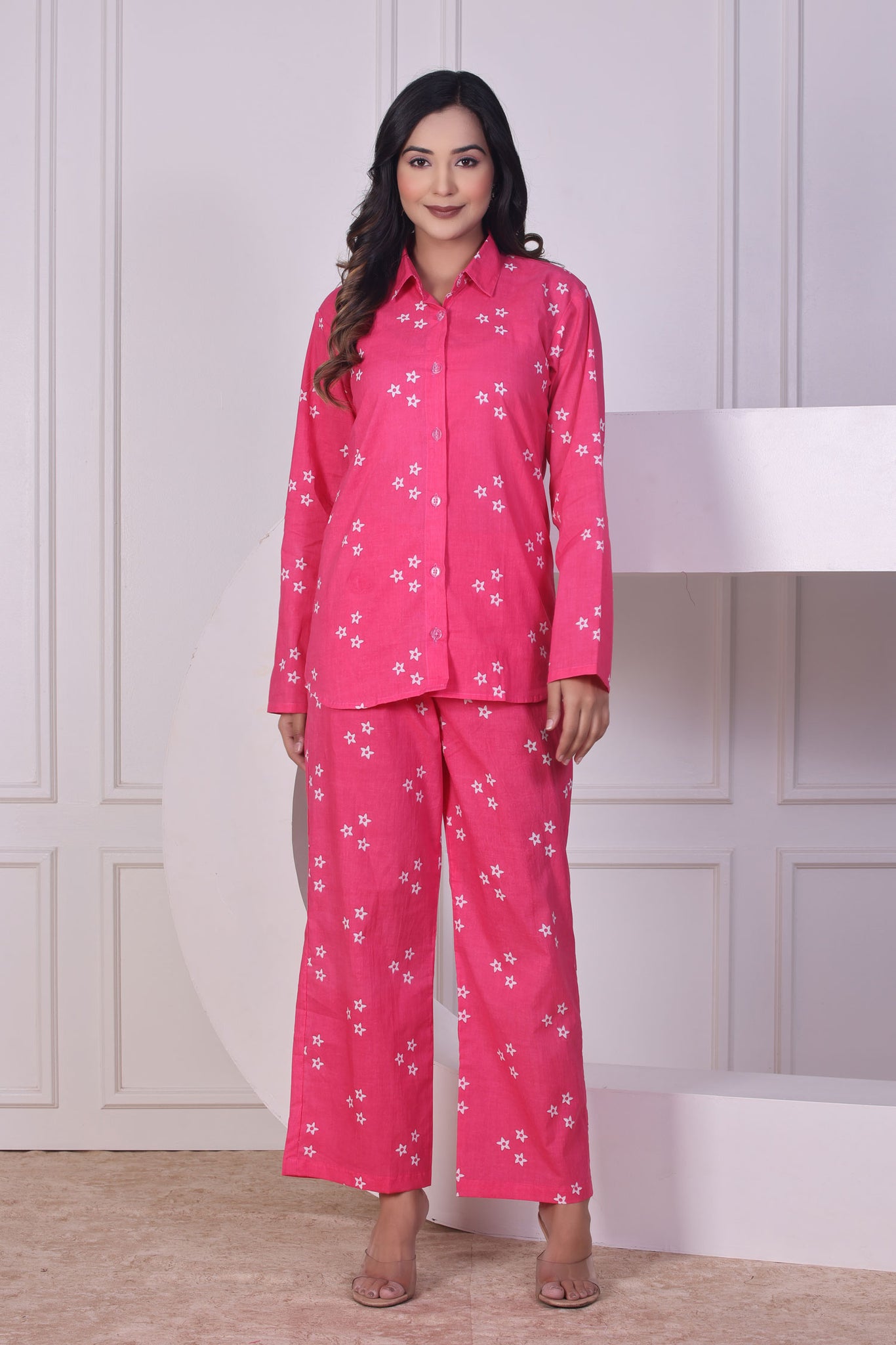 Pink Starry Coord Set