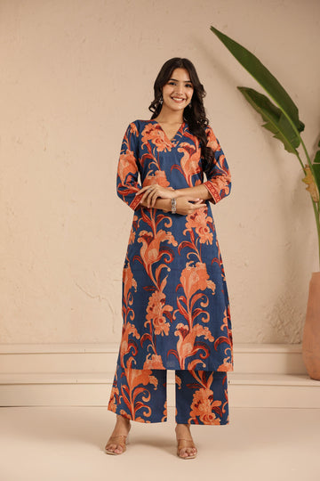 Blue Gulzaar Kurta Set