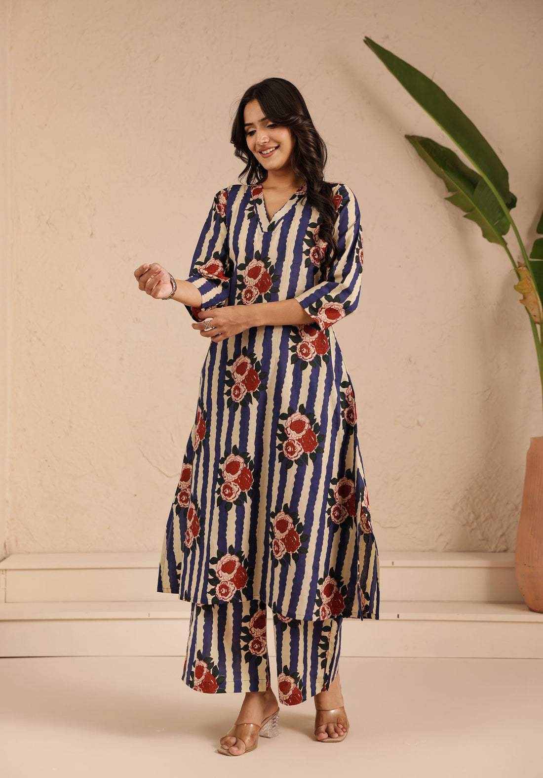 Blue Pop Kurta Set