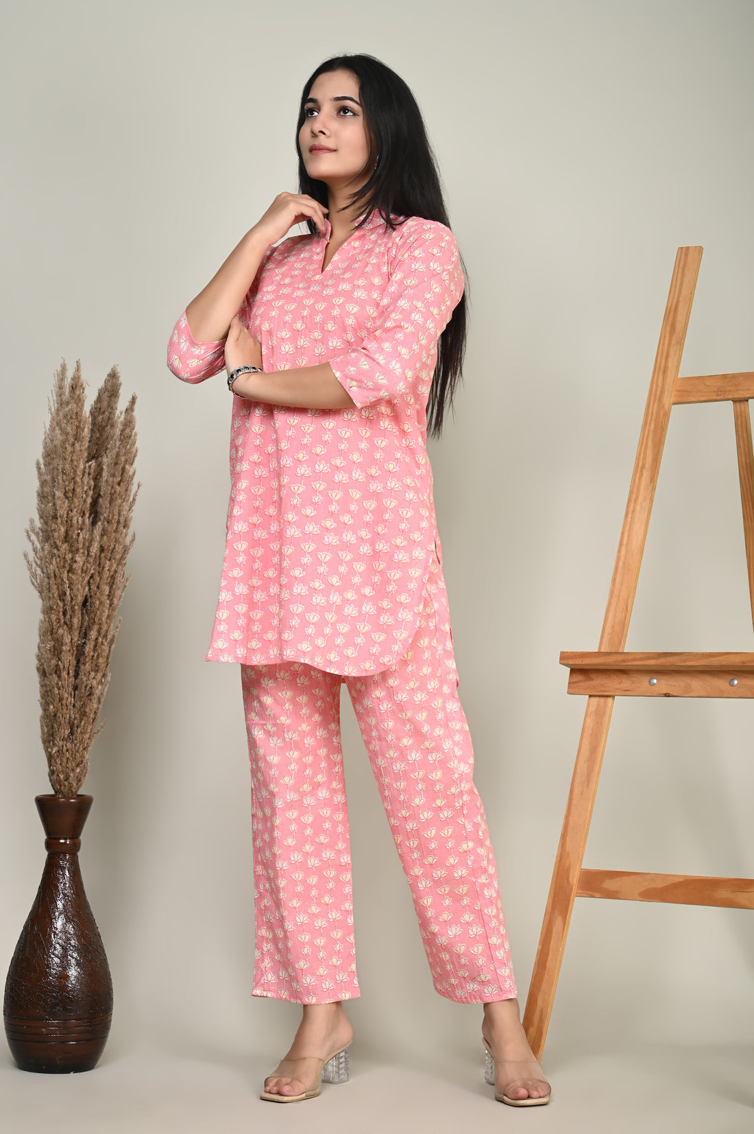 Pink Motifs Coord Set