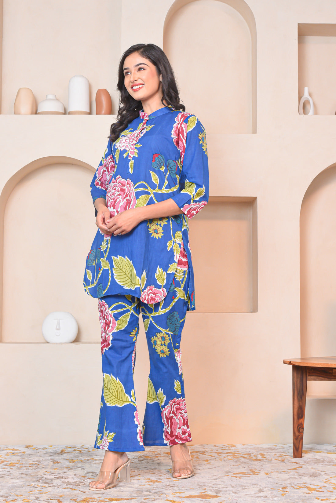 Indigo Bloom Coord Set