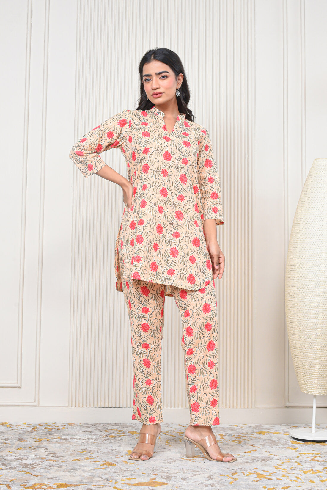 Beige Bahara Coord Set