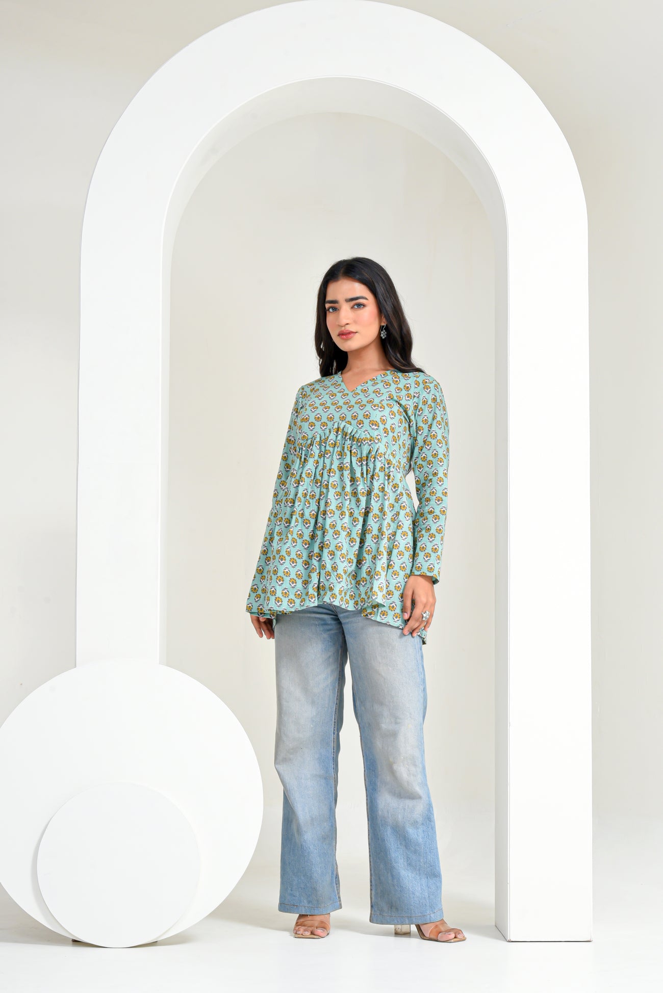 Pista Bloom Peplum Kurti