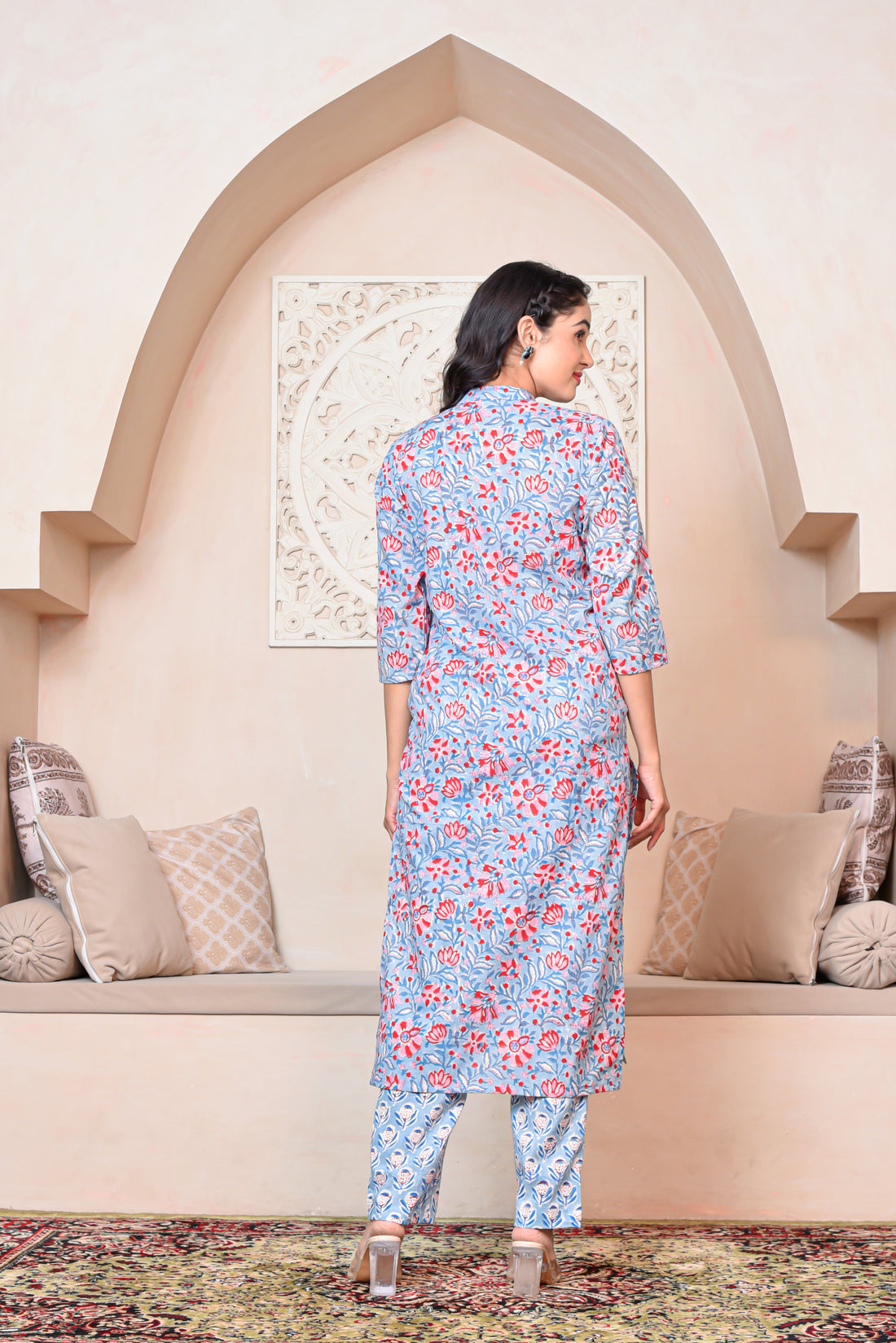 Plum Orchid Kurta Dupatta Suit Set